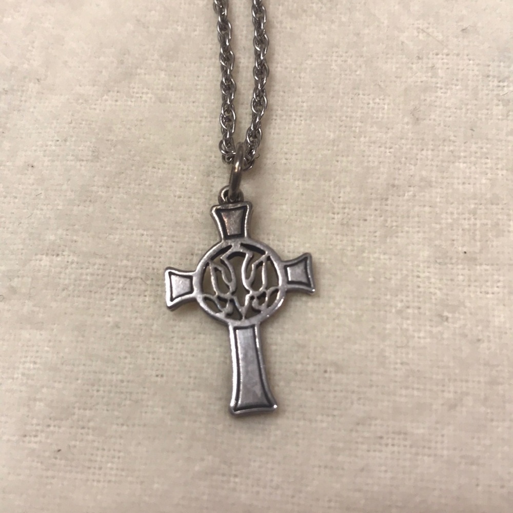 James Avery cross and 18’ chain